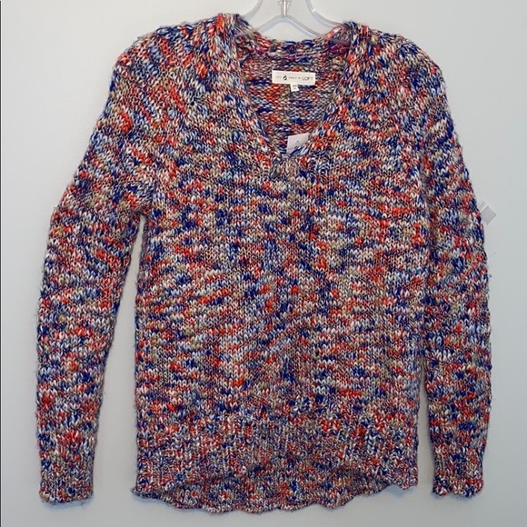 LOU & GREY MARLED V-NECK SWEATER - Picture 7 of 15